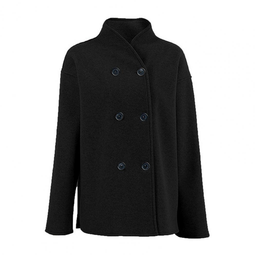 Damski zimowy krótki płaszcz w – Wool Coat Peacoat recenzja i cena