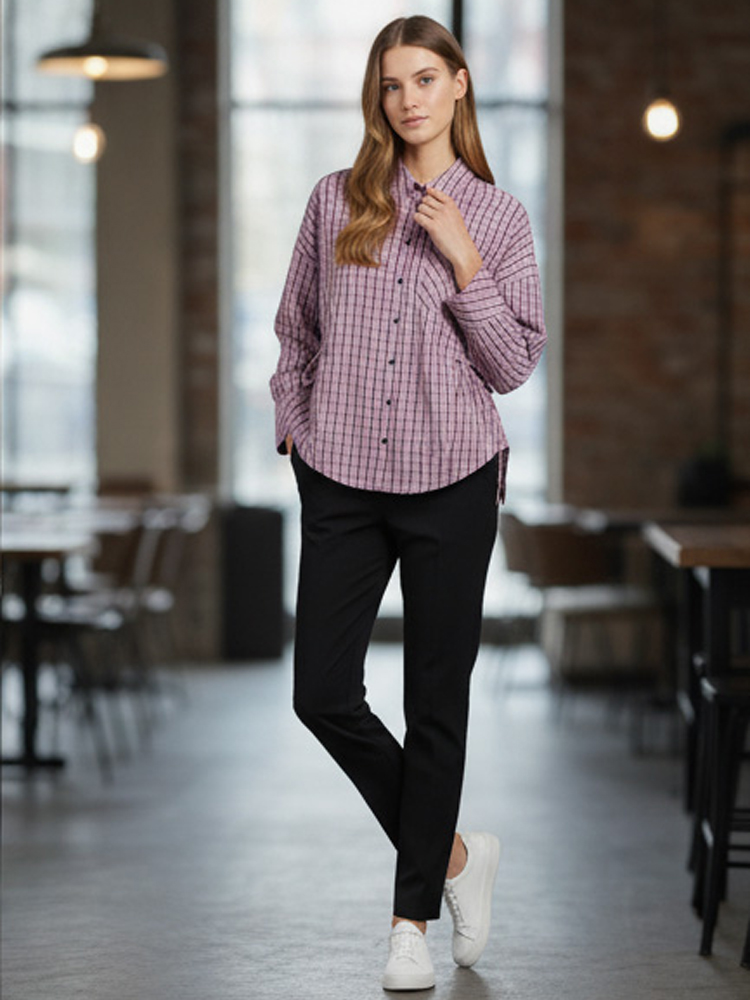 Damska modna koszula w kratę,  – Flannel Shirt Lined recenzja i cena