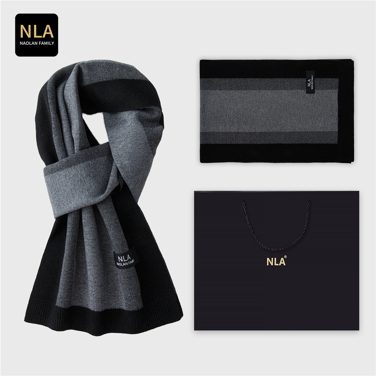 Pudełko prezentowe Dzianinowy  – Wool Scarf Men recenzja i cena