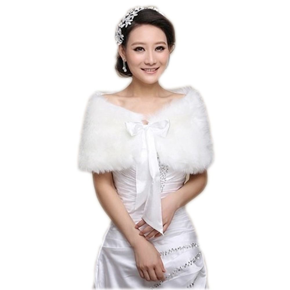 Peleryna zimowa Biały szal fut – Shawl Wrap Winter recenzja i cena