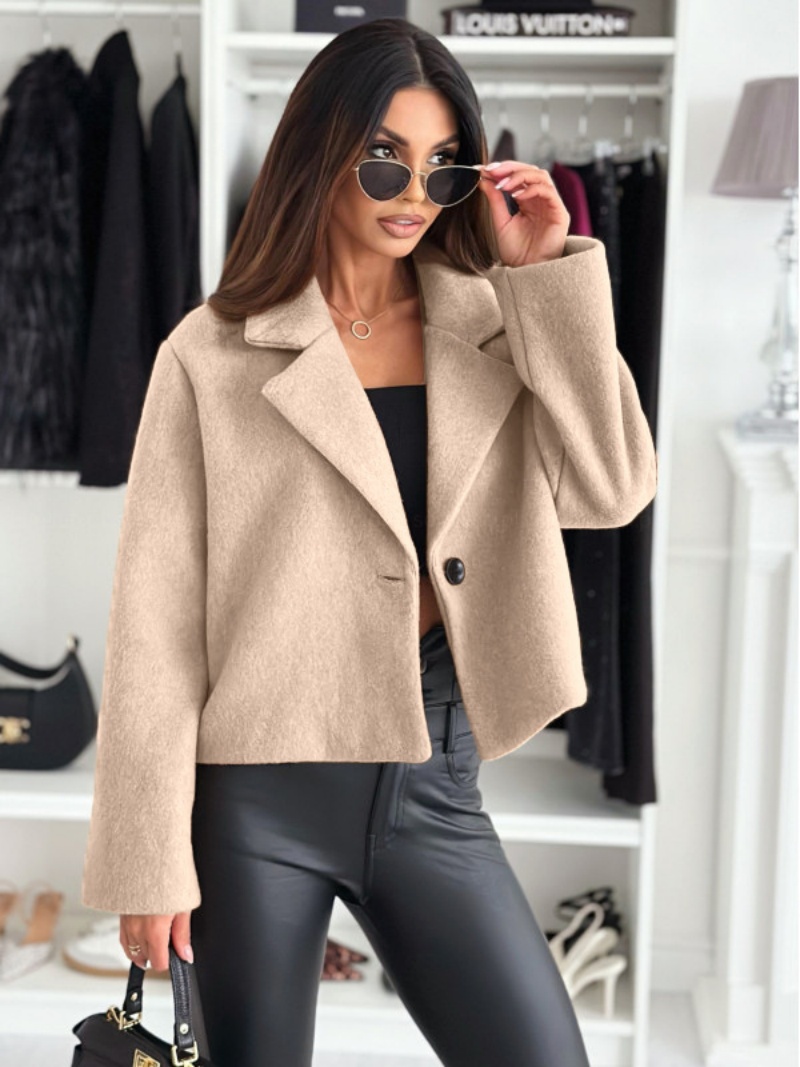 Przycięty trencz dla kobiet 20 – Wool Coat Peacoat recenzja i cena