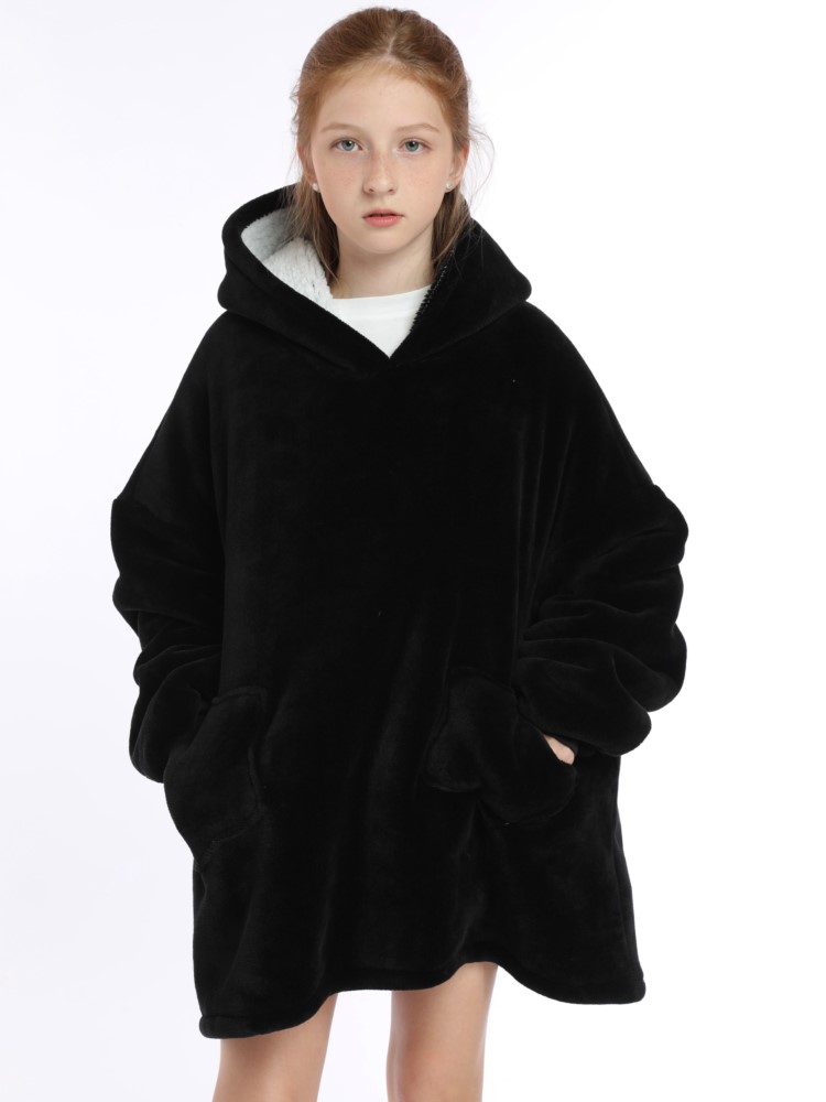 Zimowy koc Sherpa Bluza z kapt – Sherpa Hoodie Fleece recenzja i cena