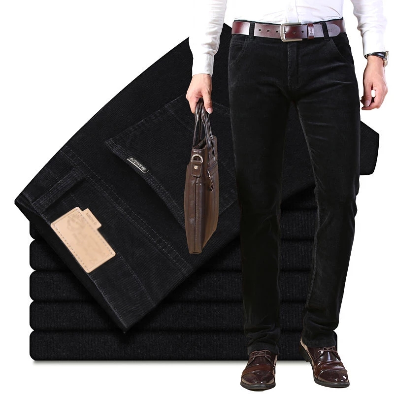 Jesienne zimowe męskie grube c – Corduroy Pant Warm recenzja i cena