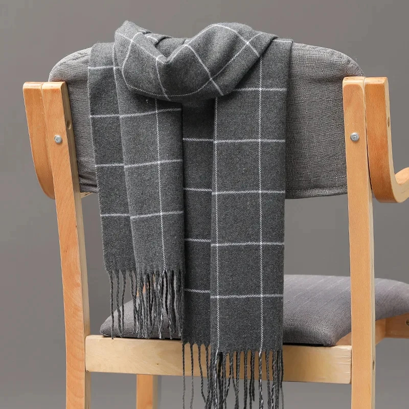 2024 Nowy zimowy szalik męski  – Wool Scarf Men recenzja i cena